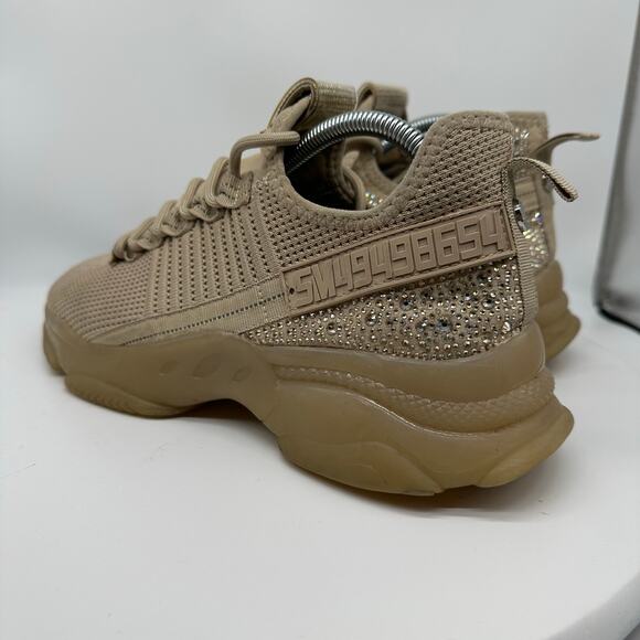 Steve Madden Maxima Glass Embellished  Fashion Sneakers Womens Size 11 Beaded - Picture 5 of 14